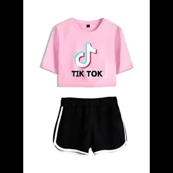 Tik Tok Print T-Shirt With...