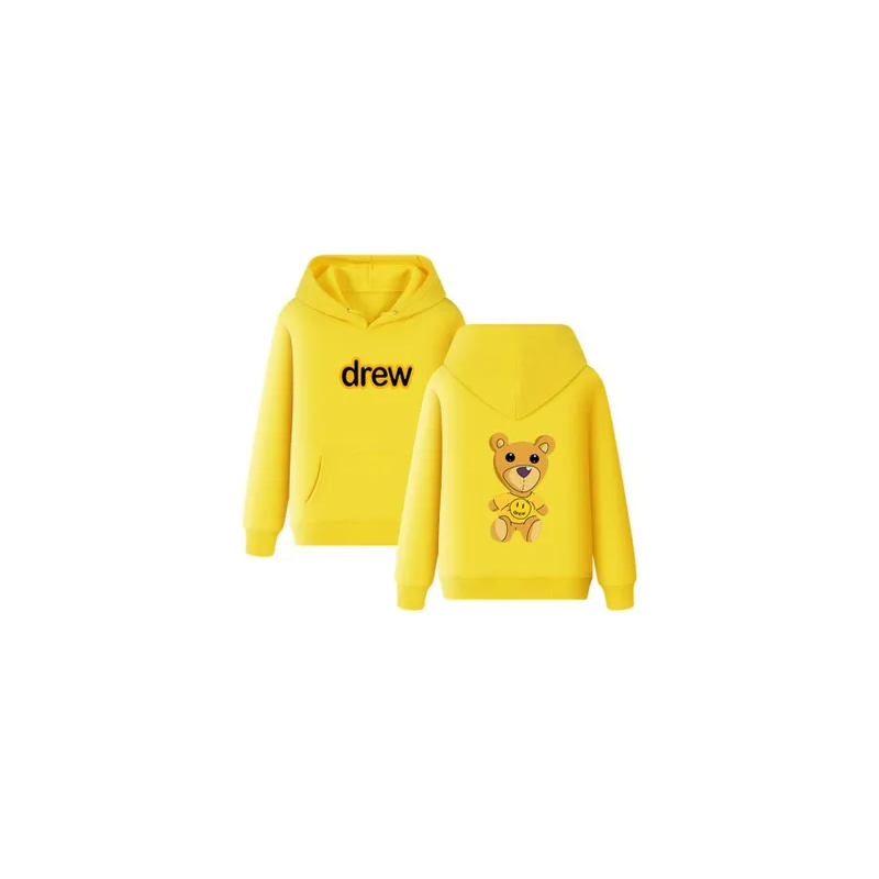 Trendy Drew House Teddy Smiley Print Hoodies