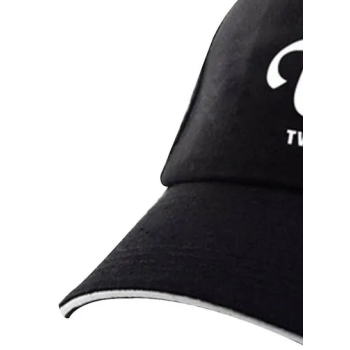 Twice Printed Cap, Black/White