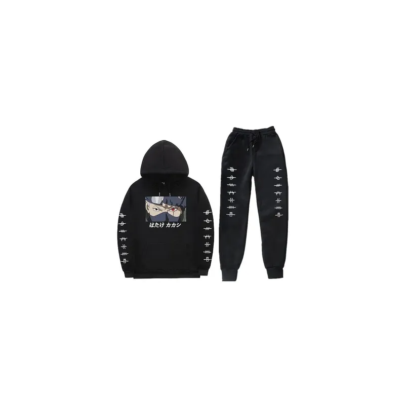 Unisex adult Naruto Sweatshirt and Pants Anime Sportswear Sets Naruto Hoodie and Sweatpants 3