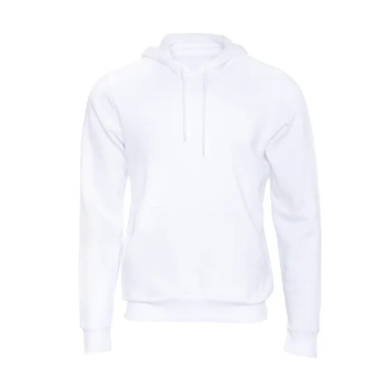 Unisex White Plain Hoodie...