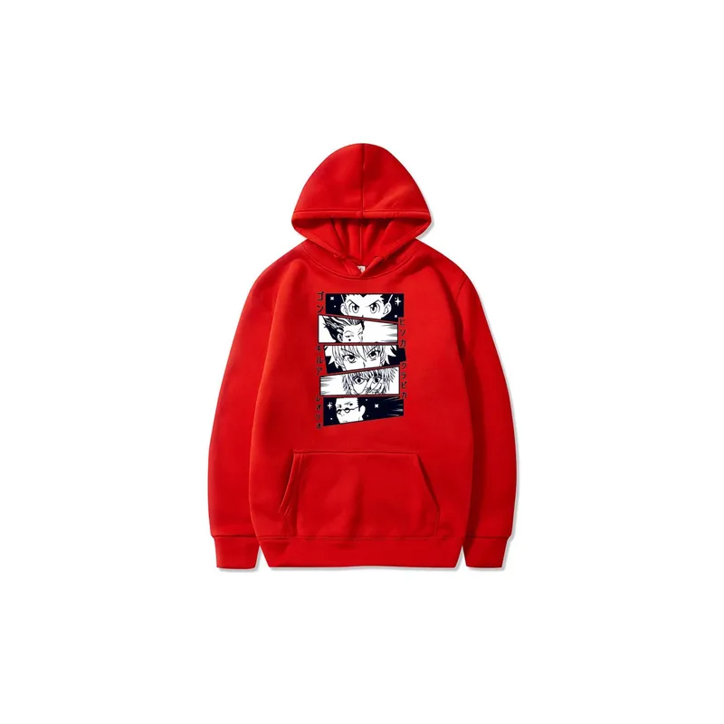 Unisex Hoodie Harajuku Japanese Anime Red