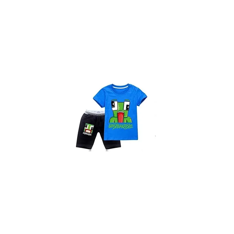 UNSPEAKABLE Unisex Children's short sleeve set, Boys short sleeve T-shirt