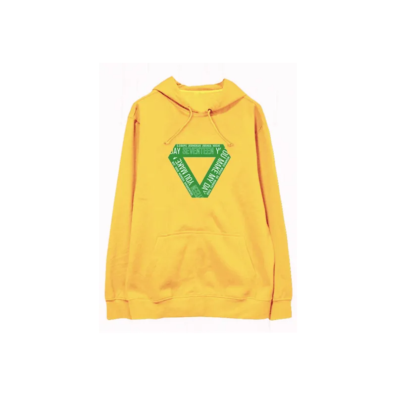 Versatile Winter Hoodie Yellow