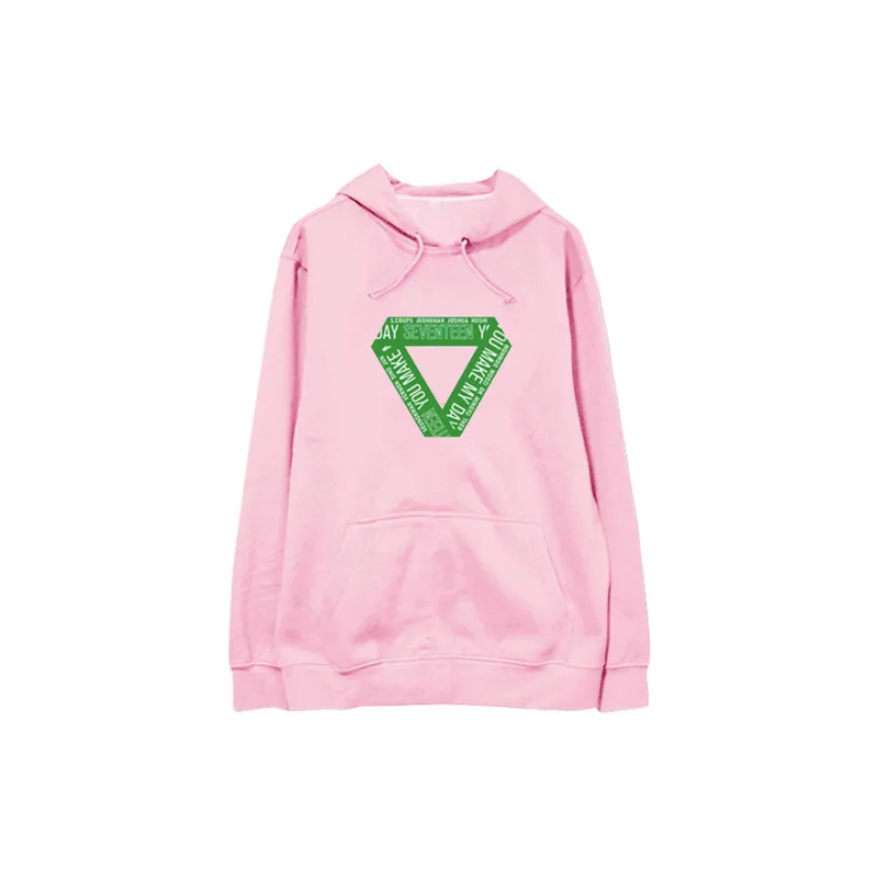 Versatile Winter Hoodie Pink