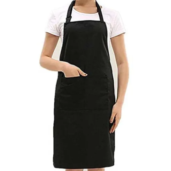 Waterproof Kitchen Cooking Apron Black 27x29inch