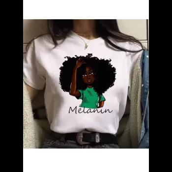 Woman Melanin Fashion White...