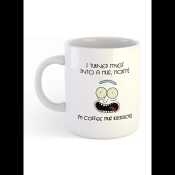White Mug with Rick and...