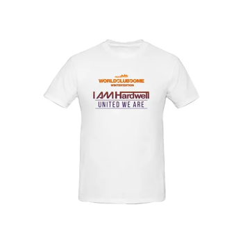 World Club Dome I Am Hardwell United We Are Printed Cotton Short Sleeve T-Shirt White