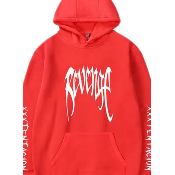 XXXTentacion Printed Hoodie Red