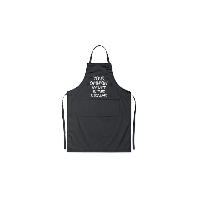 Your Opinion Wasn't In The Recipe Printed Apron Black 98x69.5cm