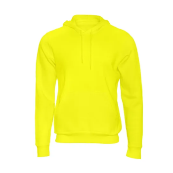 Yellow Hoodie Plain With Pocket, Unisex for Adults (XXS)