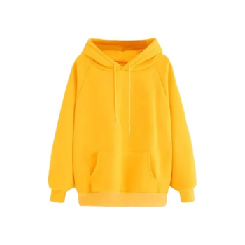 Orange Hoodie Plain With...