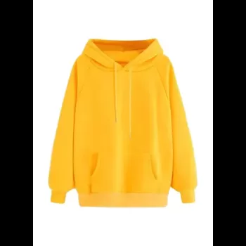 Orange Hoodie Plain With...