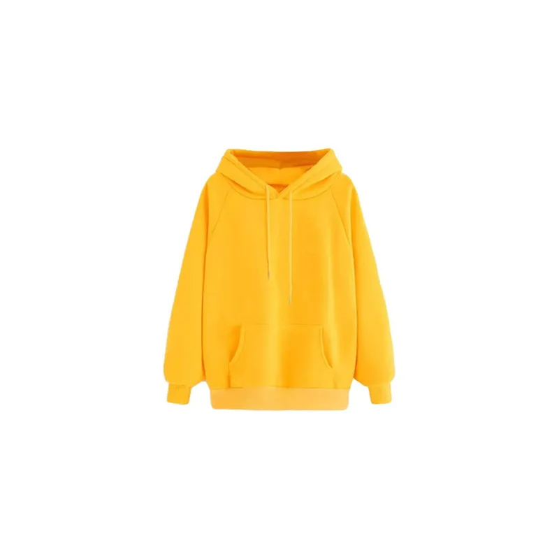 Orange Hoodie Plain With Pocket, Unisex for Adults (3XL)