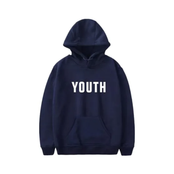 Youth Concert Loose Fit Hoodie Navy Blue