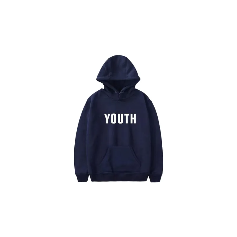 Youth Concert Loose Fit Hoodie Navy Blue