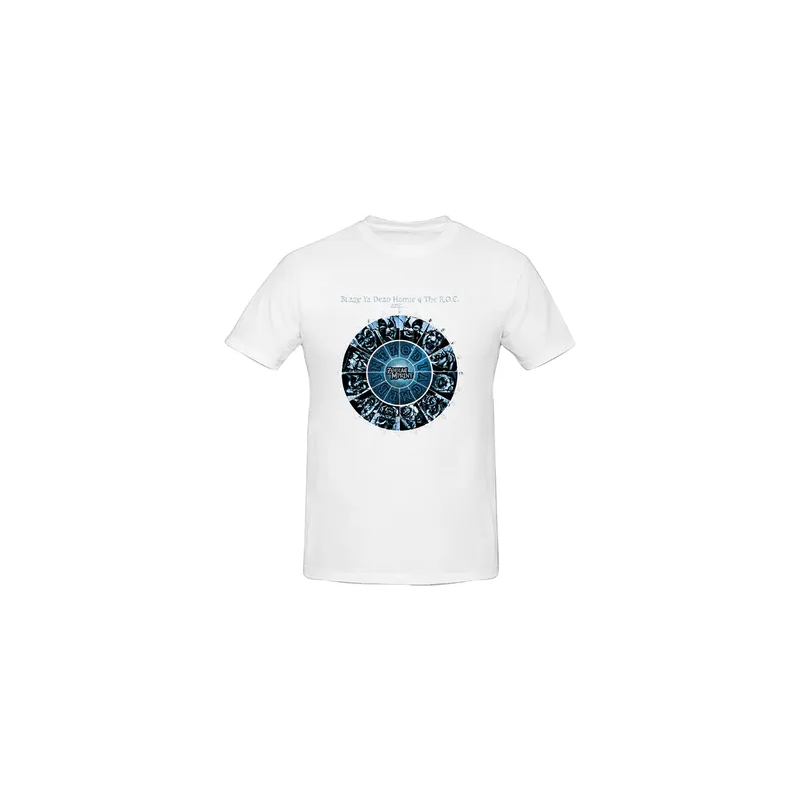Zodiac Mprint Ride The Stars Printed Cotton Short Sleeve T-Shirt White