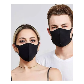 10 Pcs Unisex Black Face Mouth Mask Washable Reusable Cycling Cloth Masks for Men Women, Dust Masks for Outdoor Activities Cycling Camping Gardening Travel