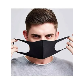 10 Pcs Unisex Black Face Mouth Mask Washable Reusable Cycling Cloth Masks for Men Women, Dust Masks for Outdoor Activities Cycling Camping Gardening Travel