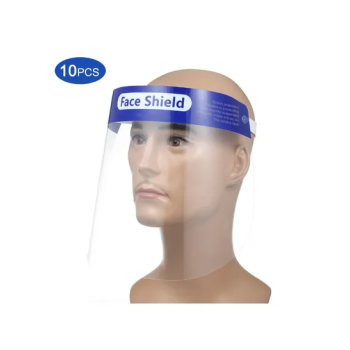 10-Piece Protective Isolation Protective Face Shield Clear