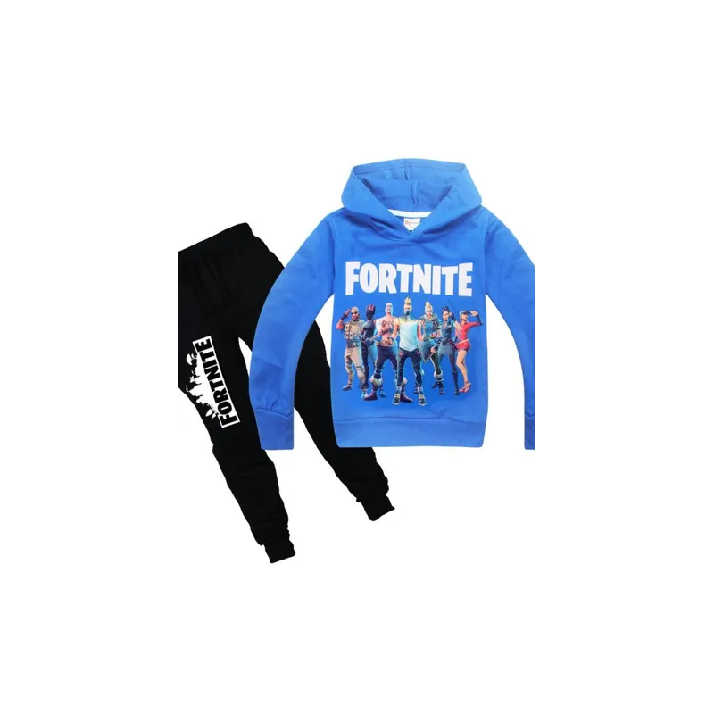 2 Piece Hoodie and Pant Set Blue