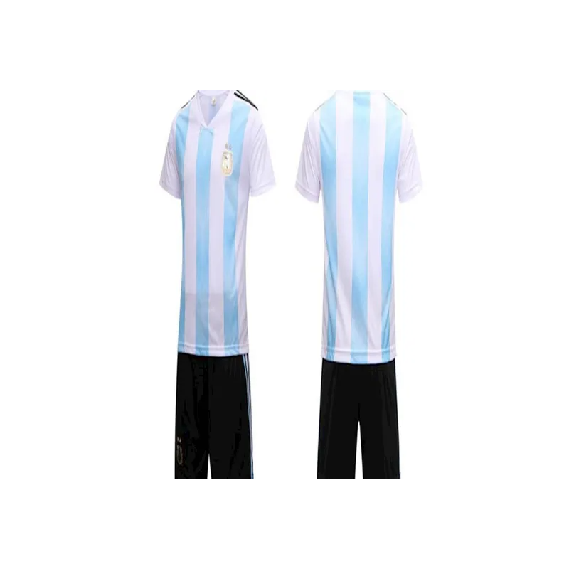 2018 Fifa Russia World Cup Soccer Argentina Team Jersey Short-Sleeved T-Shirt L Code