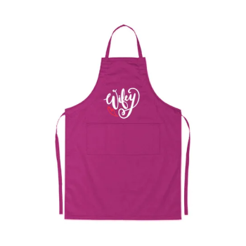2-Piece Couple Adjustable Aprons Black/Pink, 98 x 69.5cm