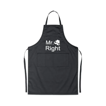 2-Piece Couple Adjustable Aprons Black/White/Red 27.6x31.5inch