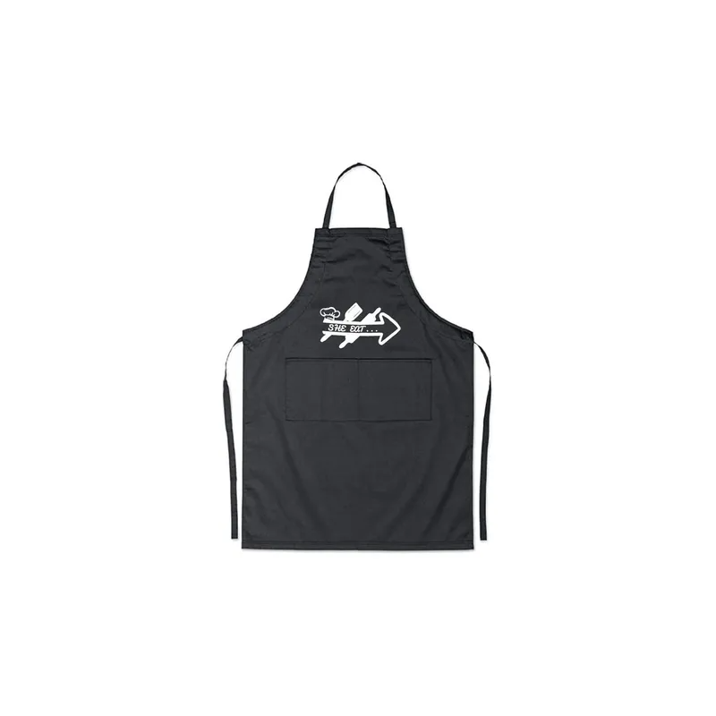 2-Piece Couple Adjustable Aprons Black/White, 98 x 69.5cm