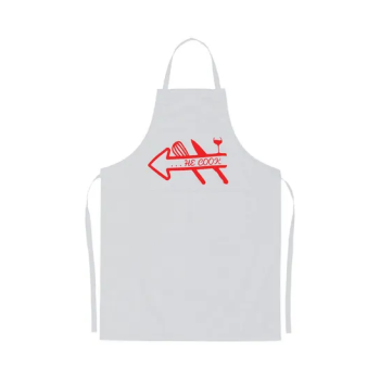 2-Piece Couple Adjustable Aprons Black/White, 98 x 69.5cm