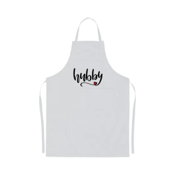 2-Piece Couple Adjustable Aprons White/Black/Red 98x69.5cm