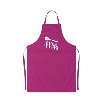 2-Piece Couple Adjustable Aprons White/Pink 98 x 69.5cm