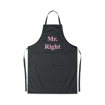 2-Piece Apron Set Black/Pink/White 98x69.5cm