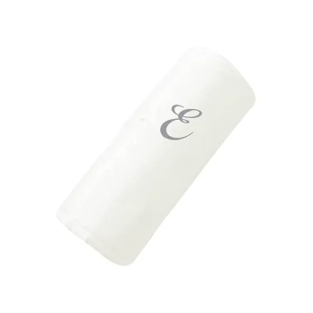 2-Piece Letter E Embroidery Cotton Bath And Hand Towel White 70x140cm