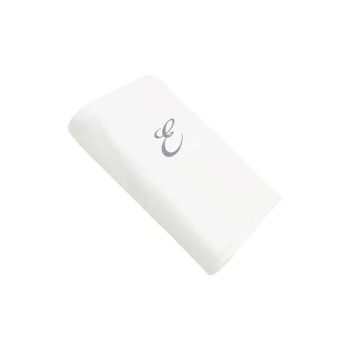 2-Piece Letter E Embroidery Cotton Bath And Hand Towel White 70x140cm