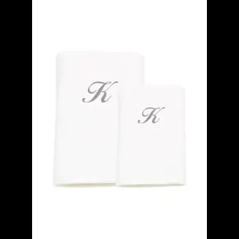 2-Piece Letter K Embroidery...