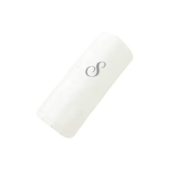 2-Piece Letter S Embroidery Cotton Bath And Hand Towel White 70x140cm