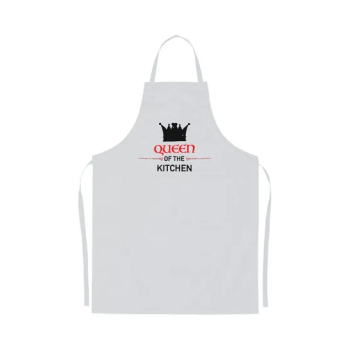 2-Piece Printed Kitchen Apron Set Black/White 98 x 69.5cm