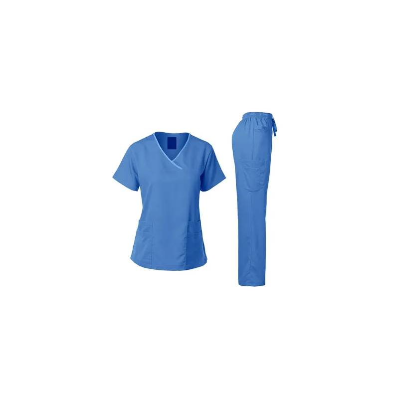 2-Piece Uniform T-Shirt With Pants Blue