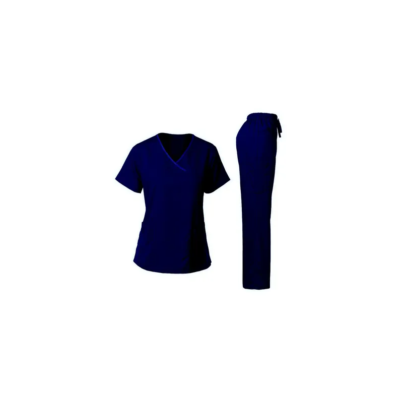 2-Piece Uniform T-Shirt With Pants Navy Blue