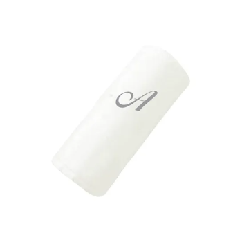 2-Pieces Letter A Embroidery Cotton Bath And Hand Towel White 70x140cm