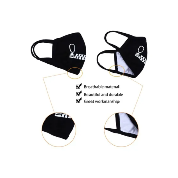 4-Piece Reusable Excellent Texture And Fine Workmanship Printed Mask Set 7x4.7inch