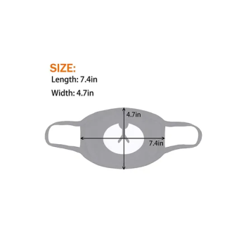 4-Piece Reusable Excellent Texture And Fine Workmanship Printed Mask Set 7x4.7inch