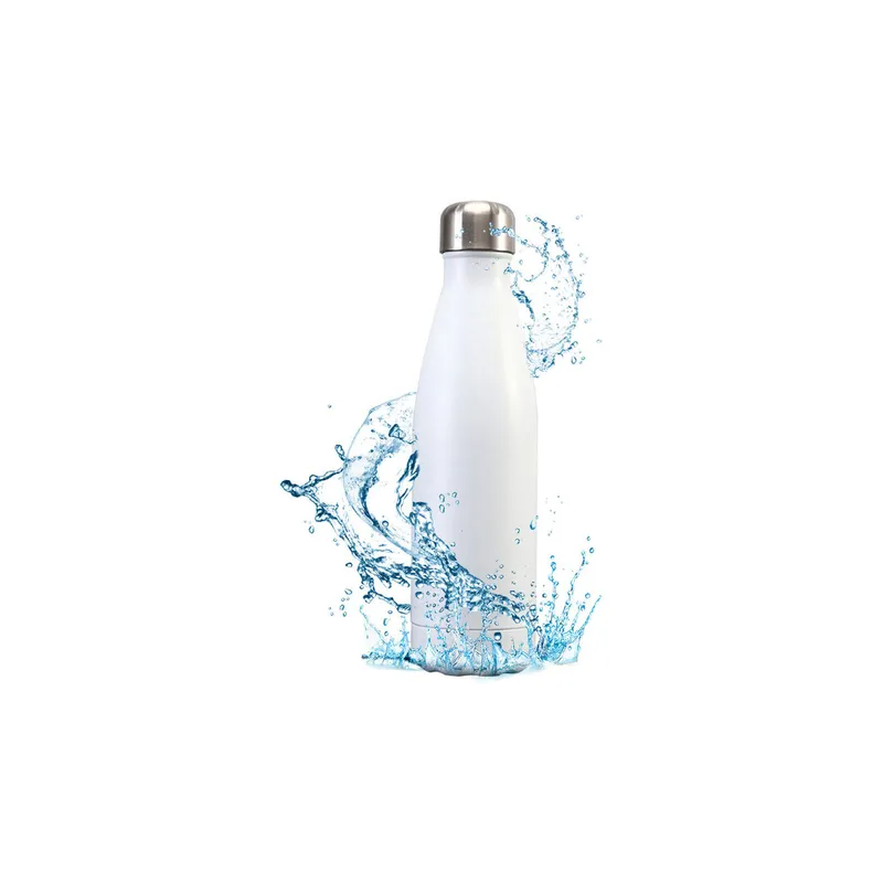 500ML Stainless Steel Vacuum Insulated Water Bottle Cola Shape Bottle Keep 12 Hours Cold & Hot Reusable Metal Leak-Proof Sports Flask 28x8x9cm