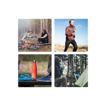 500ML Stainless Steel Vacuum Insulated Water Bottle Cola Shape Bottle Keep 12 Hours Cold & Hot Reusable Metal Leak-Proof Sports Flask 28x8x9cm