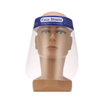 5-Piece Dust-Proof Protective Welding Safety Face Shield Blue/Clear