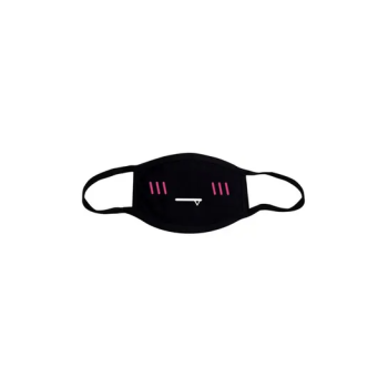 6-Piece Cotton Mask Set Black/Pink/White