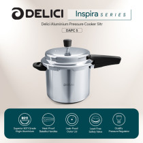 Delici DAPC 5 litre Aluminum Pressure Cooker with Ultra Safe GRV System