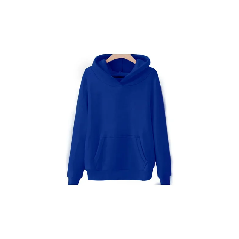 Men Women Hooded Sweatshirt Blue